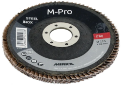 DISQUE A LAMELLES M-PRO 115 x 22mm  P40 ZIRCONIUM (boîte 10) MIRKA 8894900140
